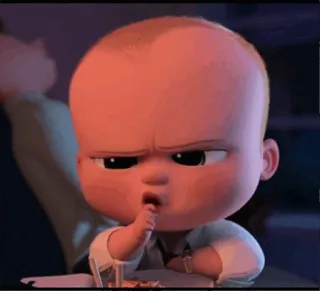 🤔 The Boss Baby em bé, ông chủ, nhân vật phim, phim hoạt hình whatsapp sticker