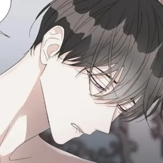 🎠 man, portrait, anime, manga, illustration, art whatsapp sticker