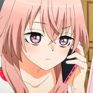 💖 Marin Kitagawa My Dress-Up Darling Anime, Karakter, Gadis, Telepon, Marin Kitagawa, My Dress-Up Darling telegram sticker