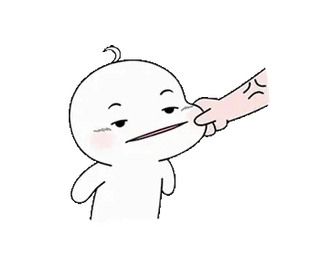 ❤️ 만화, 얼굴, 손, 표정, 볼, 캐릭터 telegram sticker