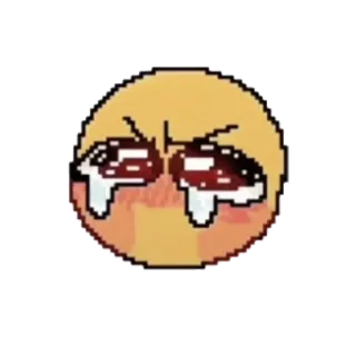 ☹️ Emoji, Menangis, Sedih, Seni piksel telegram sticker