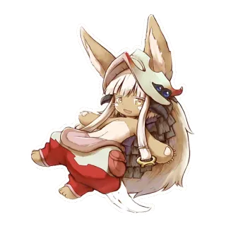 🤒 Nanachi Made in Abyss Anime, Mangá, Nanachi, Made in Abyss, Personagem telegram sticker