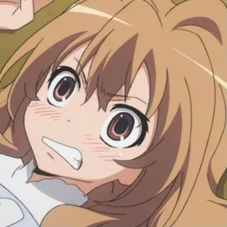 🤎 Taiga Aisaka Toradora! anime, tsundere, cute, girl, cartoon telegram sticker