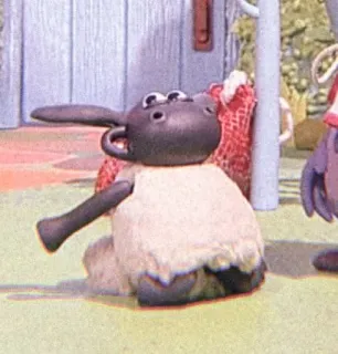 🧸 Shaun the Sheep ひつじのショーン, アニメ, 羊, 動物, 漫画 telegram sticker