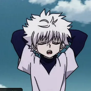 ⚽️ Killua Zoldyck Hunter x Hunter Аниме, Киллуа, Киллуа Золдик, Hunter x Hunter, Мультфильм, Манга telegram sticker