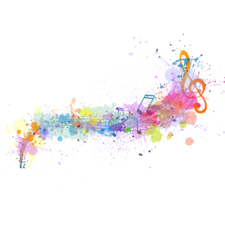 🎵 abstrato, arte, colorido, tinta, respingo telegram sticker