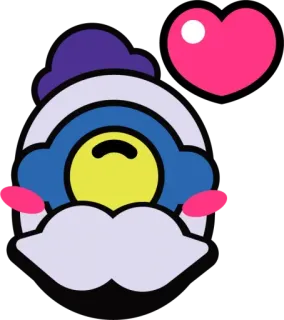 ❤️ cartone animato, adesivo, cuore, carino whatsapp sticker