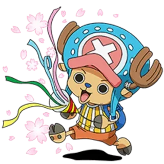 🎉 Tony Tony Chopper One Piece One Piece, Tony Tony Chopper, Anime, Dibujos animados, Personaje, Fanart whatsapp sticker