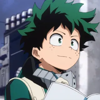 🥦 Izuku Midoriya My Hero Academia anime, manga, character, fanart, Izuku Midoriya, My Hero Academia, deku telegram sticker