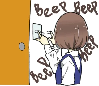 🔔 Beep Beep Timbre, Sonando, Anime, Manga telegram sticker