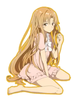 😔 Asuna Yuuki Sword Art Online Anime, Fille, Personnage, Sword Art Online, Asuna, Mignon whatsapp sticker