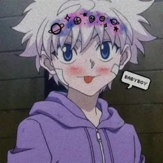 🖤 BABYBOY Anime, Mignon, Personnage, Espace, Étoiles telegram sticker