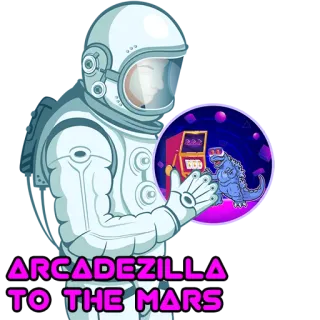 💵 ARCADEZILLA
TO THE MARS arcadezilla, 火星, ゴジラ, 宇宙飛行士, 宇宙, アーケード telegram sticker
