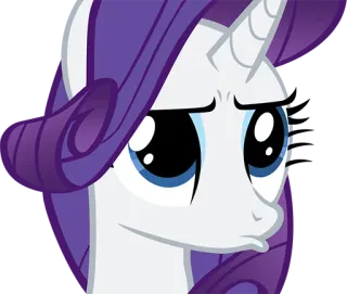 😗 Rarity My Little Pony мультфильм, лошадь, пони, милый, Rarity, телешоу telegram sticker