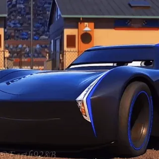 😎 Jackson Storm Cars 3 car, cartoon, racing, disney, pixar whatsapp sticker
