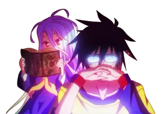 😏 Shiro No Game No Life Anime, Shiro, No Game No Life, Sora, Fantasy, Komedia telegram sticker