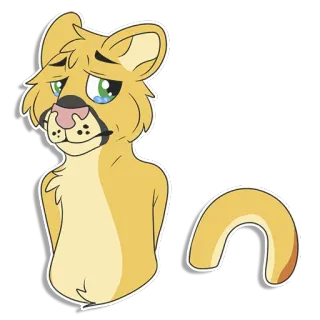 😥 猫, 动物, 卡通, 可爱, 贴纸, 绘画 telegram sticker