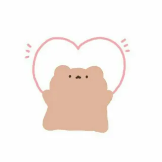 💗 orso, cuore, carino, cartone animato, amore, animale telegram sticker