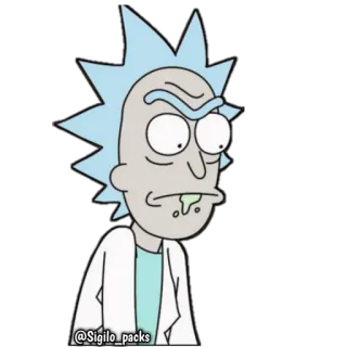 😒 Rick Sanchez Rick and Morty @Sigilo_packs Rick et Morty, Dessin animé, Drôle, Rick Sanchez telegram sticker