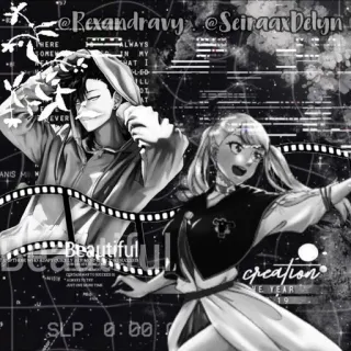 🖤 Beautiful anime, black and white, characters, manga, aesthetic telegram sticker