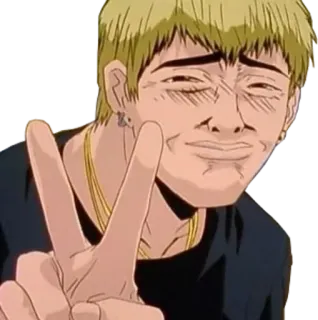 ✌️ personaggio, pace, positivo, cartone animato, anime telegram sticker