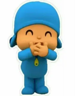💙 Pocoyo Покойо, Мультфильм, Персонаж, Синий, Малыш telegram sticker