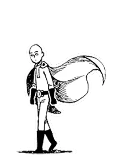 😐 Saitama One-Punch Man anime, hero, one-punch man, saitama, manga telegram sticker