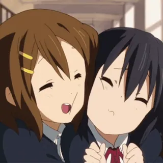 🫂 Anime, Lindo, Amigos, Abrazo, Chica whatsapp sticker