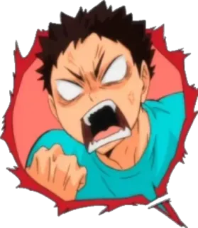 💢 wütend, Cartoon, Ausdruck, frustriert, Anime, männlich whatsapp sticker