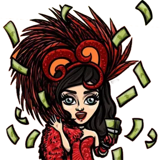 💸 돈, 부자, 재산, 여자, 현금, 달러 telegram sticker