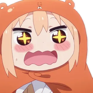🤩 Umaru Doma Himouto! Umaru-chan Аниме, Девушка, Злая, Раздраженная, Толстовка, Милая, Персонаж, Умару telegram sticker