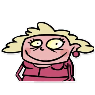 📺 desenho animado, mulher, personagem, ilustração whatsapp sticker