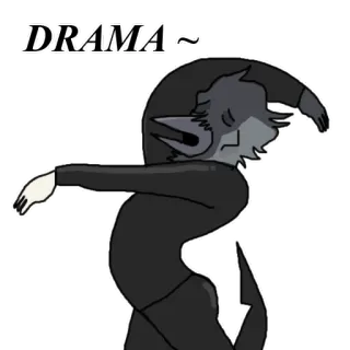 😩 DRAMA~ dramma, cartone animato, personaggio, gesto, posa telegram sticker