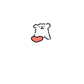 💬 fofo, kawaii, coração, amor, cachorro, adorável, adesivo whatsapp sticker