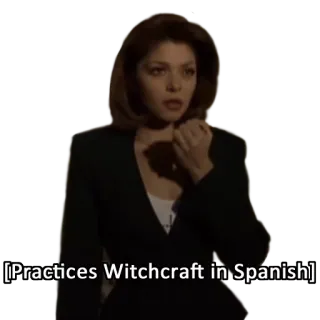 🙅 Practices Witchcraft in Spanish Hexerei, Spanisch, Frau, Praktiken telegram sticker