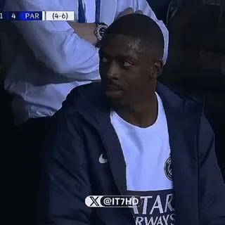 🔵 Ousmane Dembele Paris Saint-Germain QATAR AIRWAYS whatsapp sticker