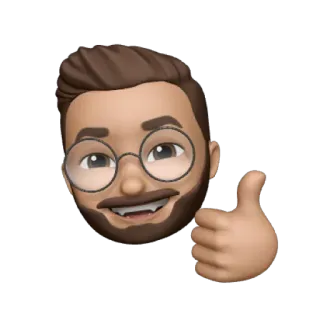 👍 Avatar, Joinha, Homem, Óculos telegram sticker