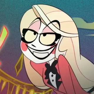🌟 Charlie Morningstar Hazbin Hotel 애니메이션, 미소, 만화, 호텔, 악마 telegram sticker