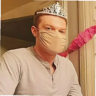 💊 uomo, tiara, maschera, ritratto, interno, corona telegram sticker