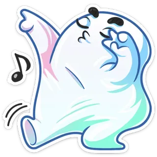 💃 Kartun, Hantu, Musik, Tari, Lucu, Animasi whatsapp sticker