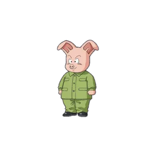🐷 Oolong Dragon Ball Oolong, Dragon Ball, desenho animado, animal, porco telegram sticker