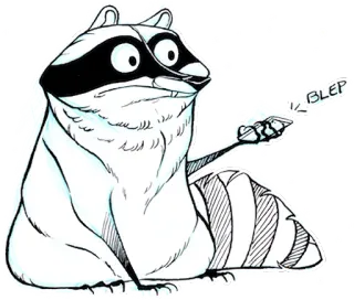 Raccoon - By Simkaye whatsapp stickers