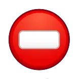 ⛔ ห้าม, ห้ามเข้า, ทางเข้าห้าม, วงกลมสีแดง, สัญลักษณ์, หยุด telegram sticker