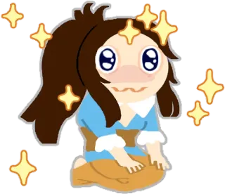 🤩 可爱, 卡通, 闪亮, 卡哇伊, 动漫 telegram sticker
