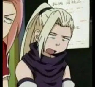 🍥 Ino Yamanaka Naruto Аниме, Манга, Ино, Наруто, Смешные, Яманака telegram sticker