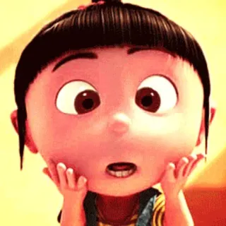 ✳️ Agnes Despicable Me agnes, despicable me, cartoon, character, girl, cute telegram sticker