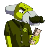 💵 Dibujo animado, Personaje, Dinero, Éxito, Rico, Prosperidad telegram sticker