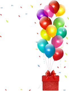 🎊 balony, prezent, prezent, święto, urodziny, impreza telegram sticker
