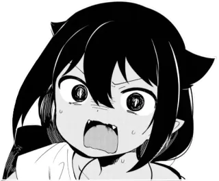 😱 anime, manga, angry, cartoon, expression, character, girl whatsapp sticker