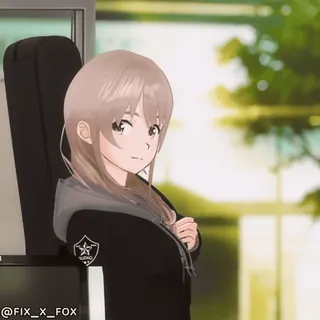 ๐ก Koharu Blue Archive @fix_x_fox anime girl, Koharu, Blue Archive, sticker, school girl, cute, student whatsapp sticker